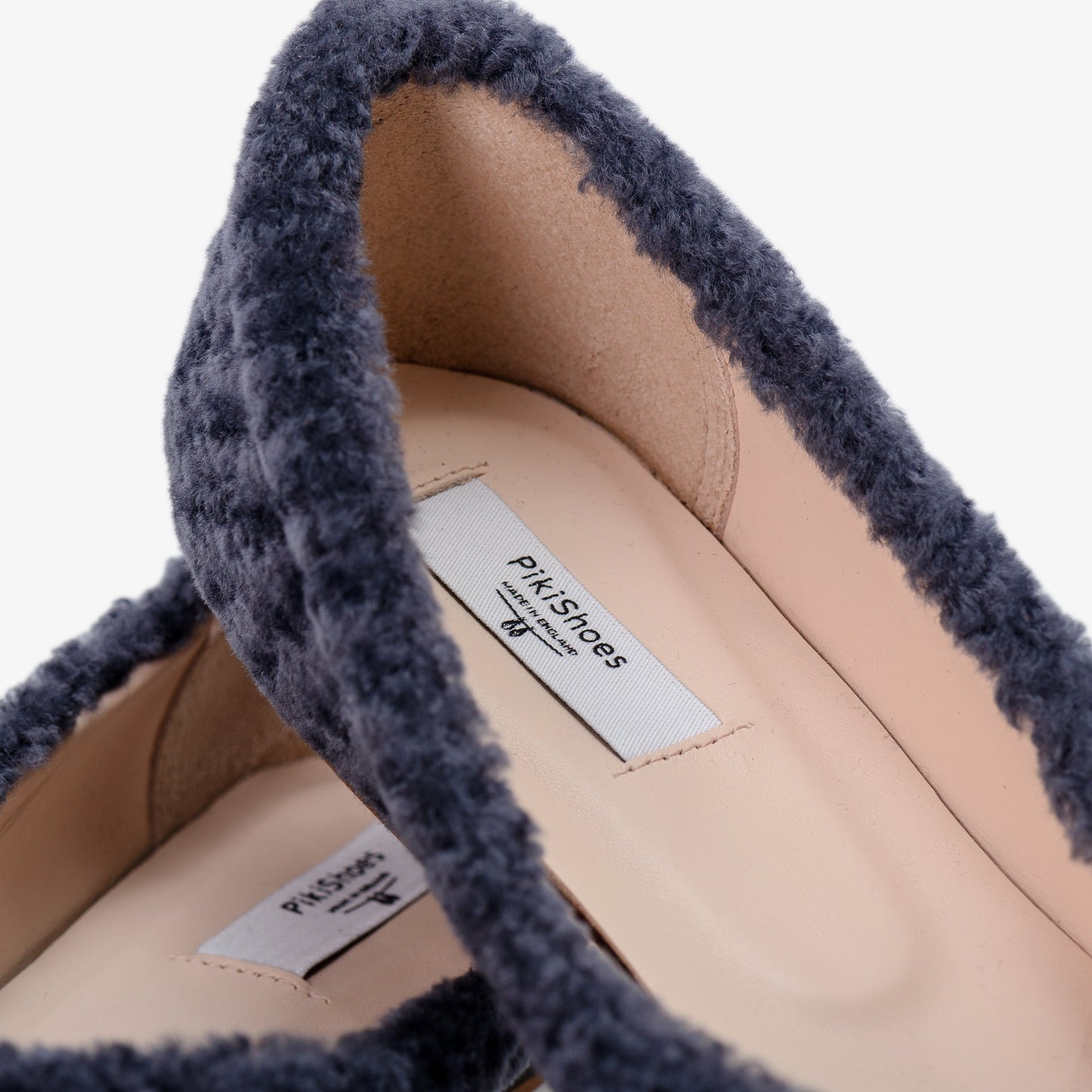 Grey Shearling Fur Shoes