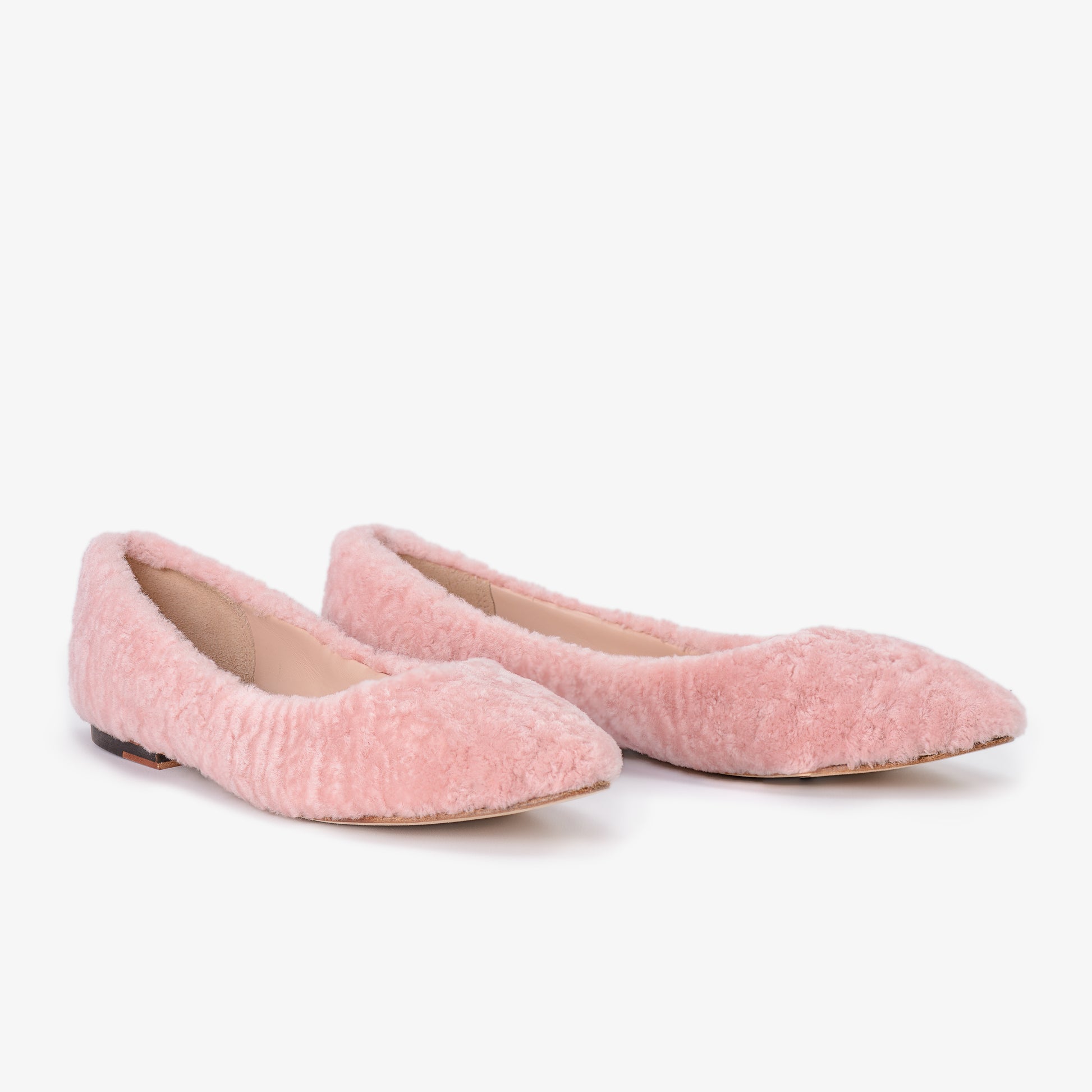 Pink Sheepskin Fur Shoes