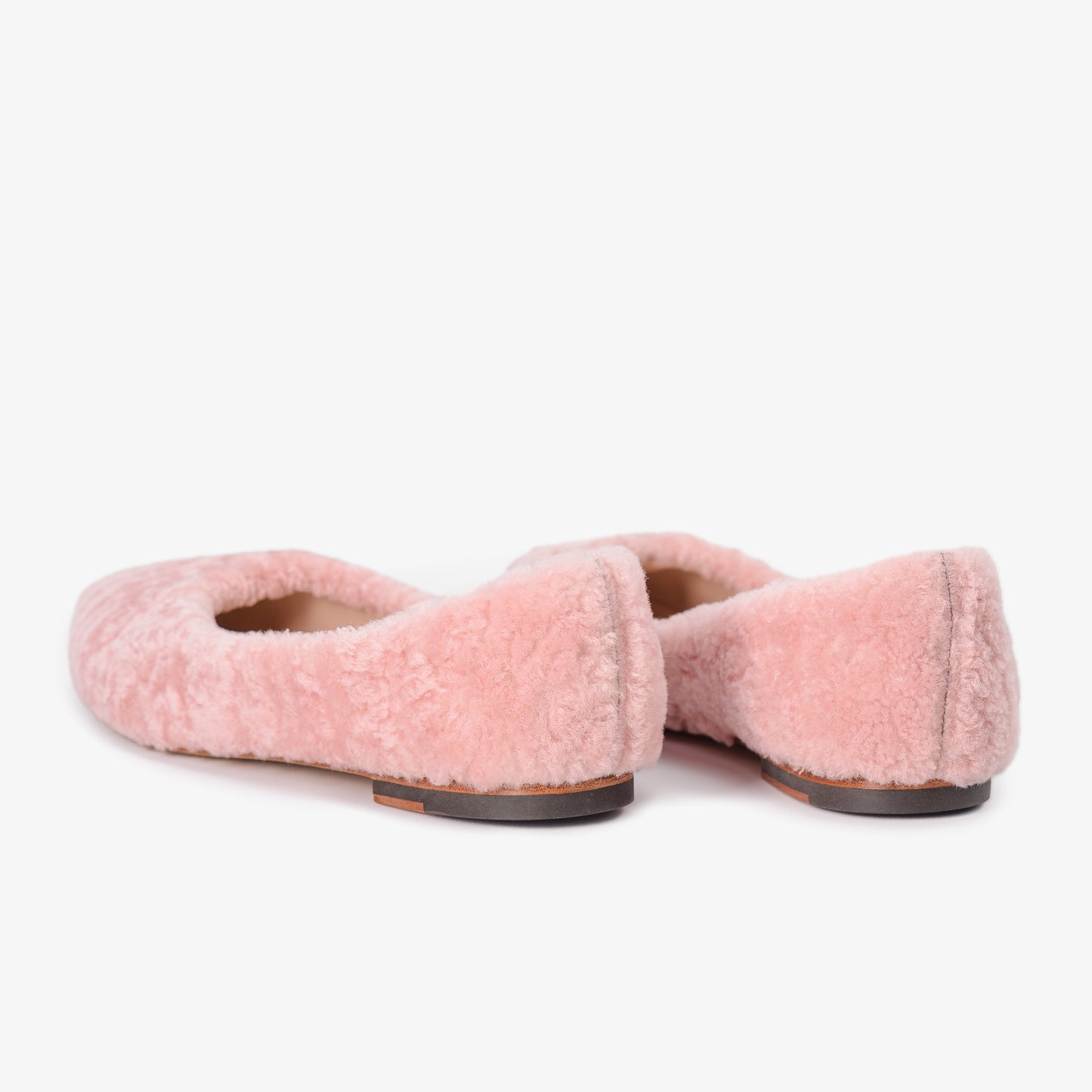 Pink Sheepskin Fur Shoes