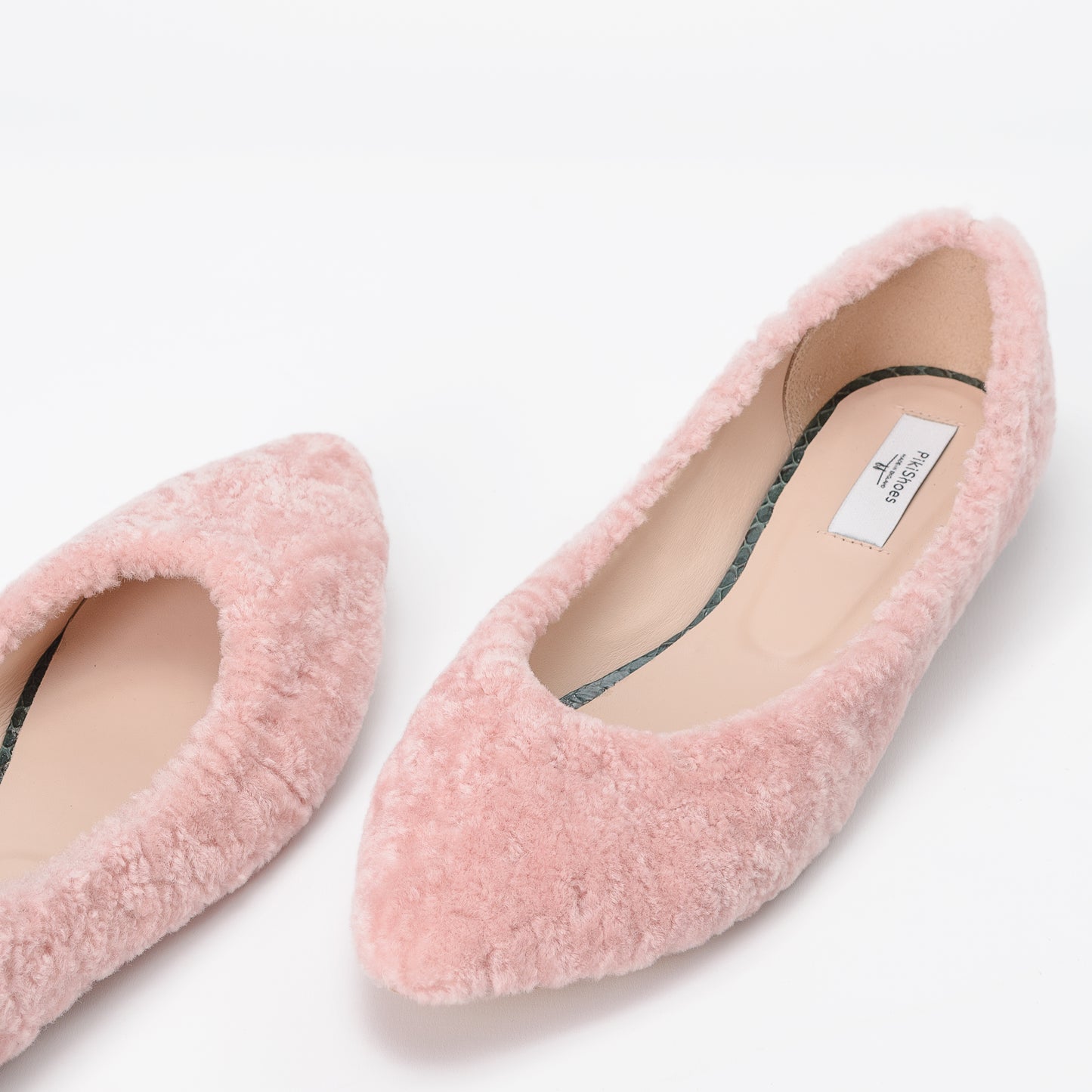 Pink Sheepskin Fur Shoes